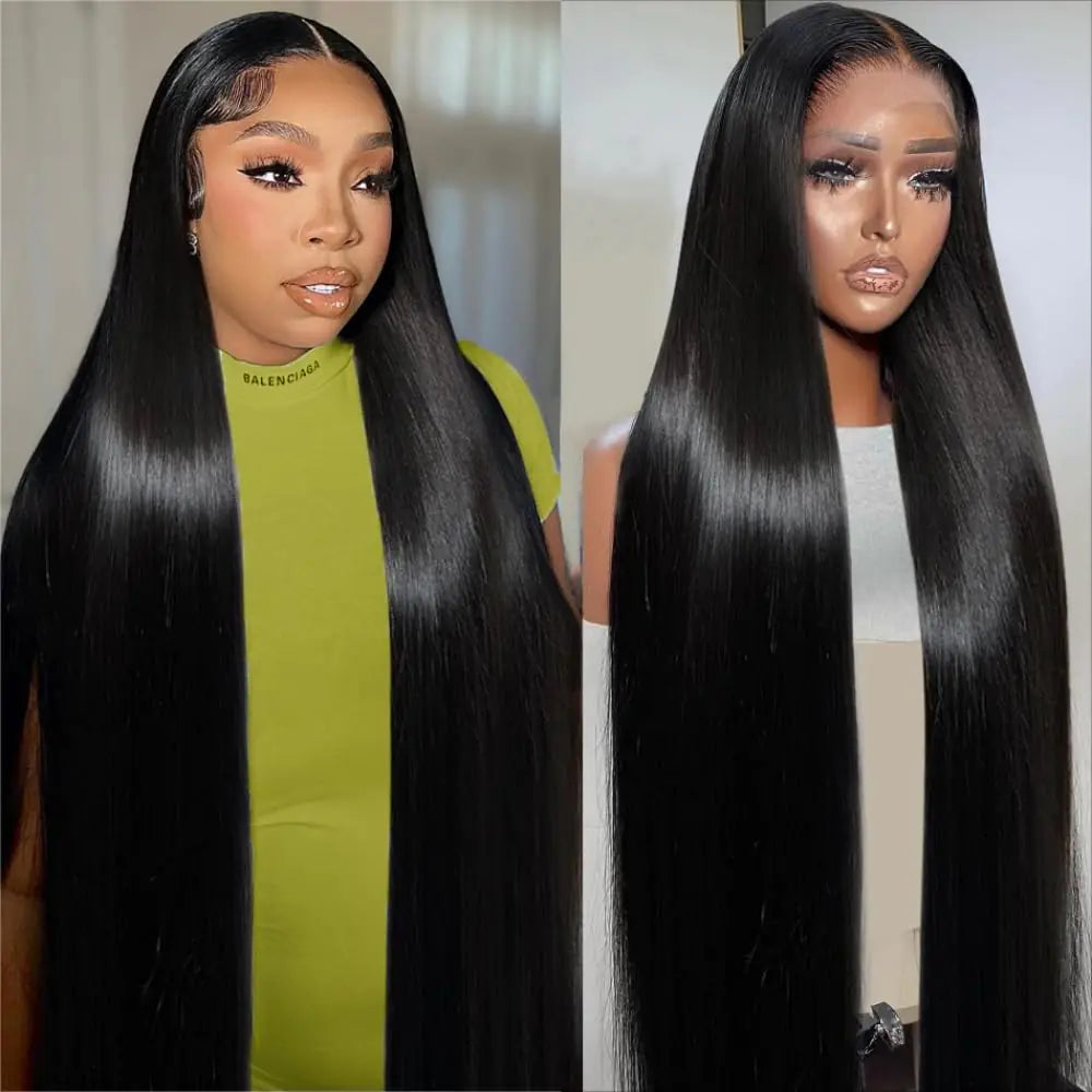 BonitaBae 250% Density HD Lace Front Wigs Human Hair 13x4 Straight Lace Front Wigs Human Hair pre plucked Bleached Knots Transparent Lace Frontal Wig for Women (250% Density Straight Wigs 22inch)