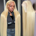 BonitaBae 613 Lace Front Wig Human Hair Straight Blonde Lace Front Wigs Human Hair 13x4 613 HD Lace Frontal Blonde Wig Human Hair 180% Density 28 Inch Glueless Wigs Human Hair Pre Plucked Lace Front Wigs